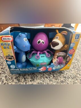 NEW LITTLE TIKES Purple Octopus Bubble Fun Set - Kids Bubble Toy